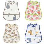 Cartoon EVA Waterproof Baby Bib with Pocket Feeding Apron