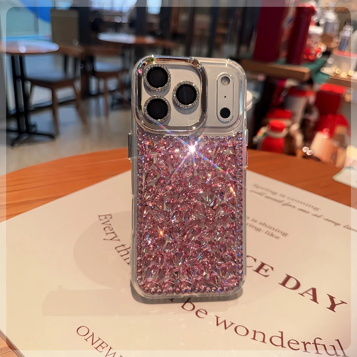 Luxury Glitter Diamond Silicone Case for iPhone 17 16 15 14 13 Pro Max