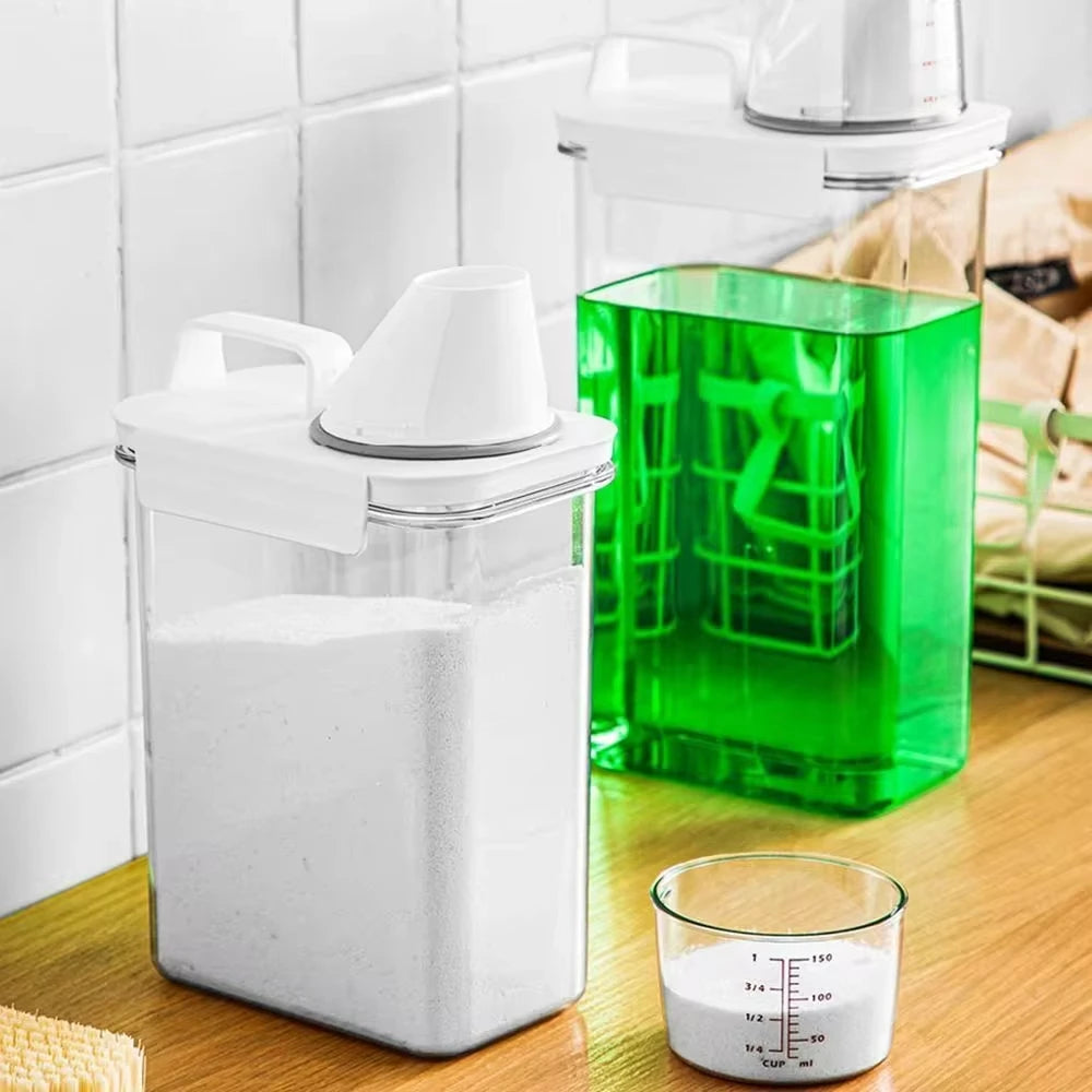 Laundry Detergent Dispenser Airtight Storage Box