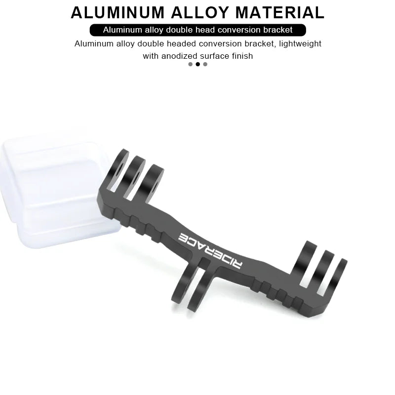 Dual Bike Computer Camera Mount Aluminum GoPro GPS Handlebar Bracket