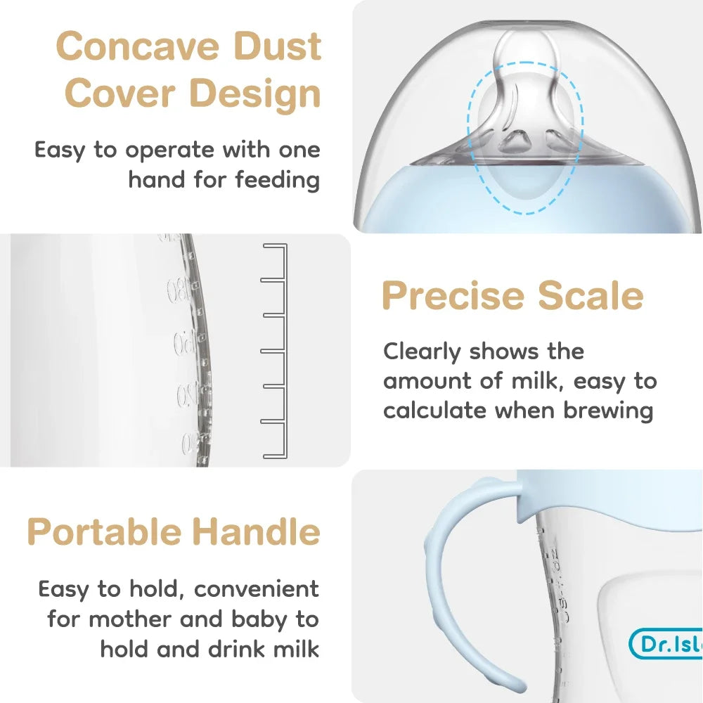 BPA-Free Baby Feeding Bottle with Handle 150-330ML