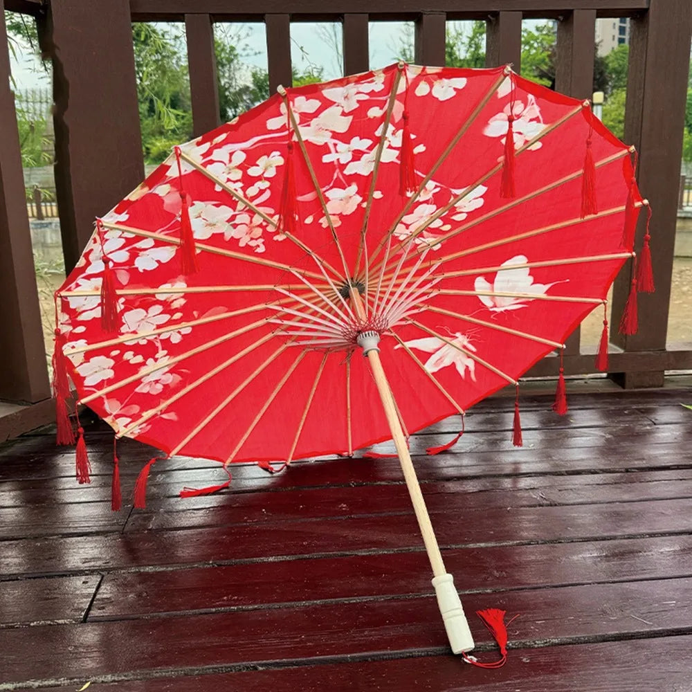 Buy 70cm Chinese Silk Tassel Umbrella