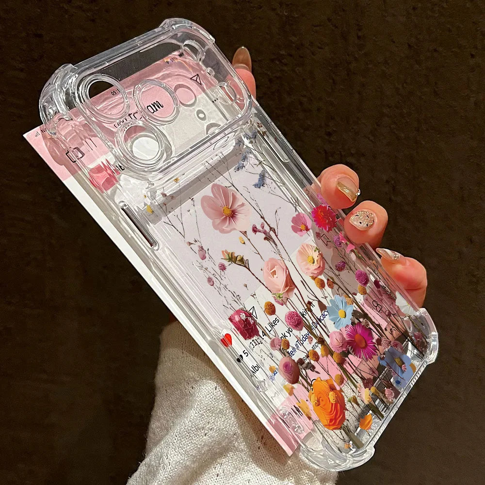Floral Clear Shockproof Case for Motorola Edge 70 60 Fusion & Moto G
