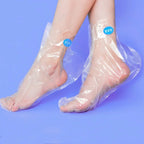 100Pcs Disposable PE Foot Mask Covers Moisturizing Spa Pedicure Bags