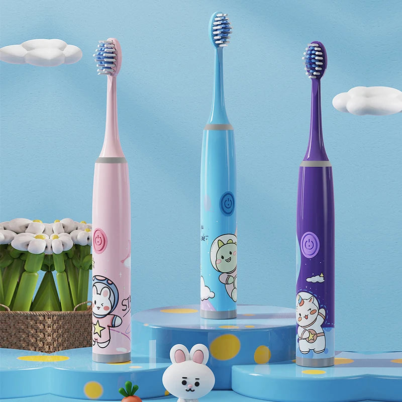 Kids Electric Toothbrush Cartoon Space Series Soft Cleaning Brush Main image