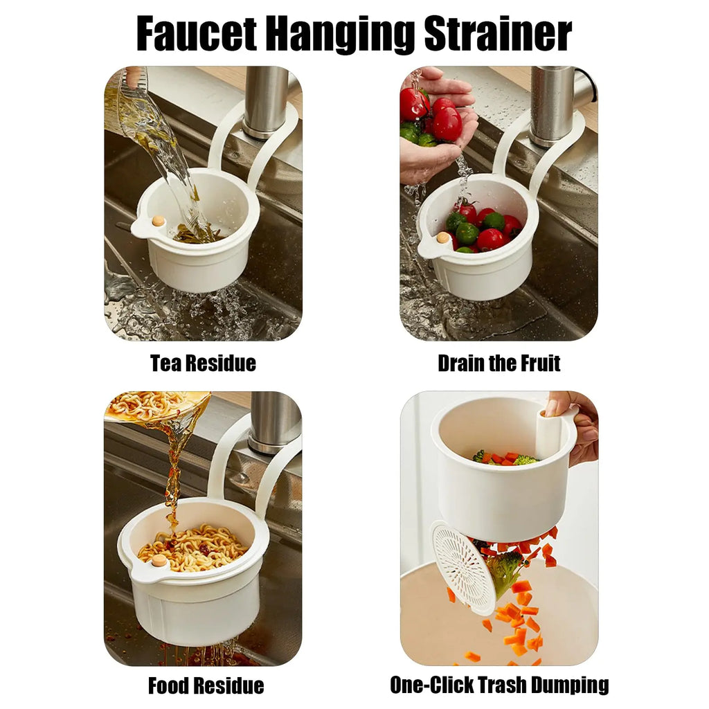 Self Cleaning Sink Strainer Waste Catcher Basket