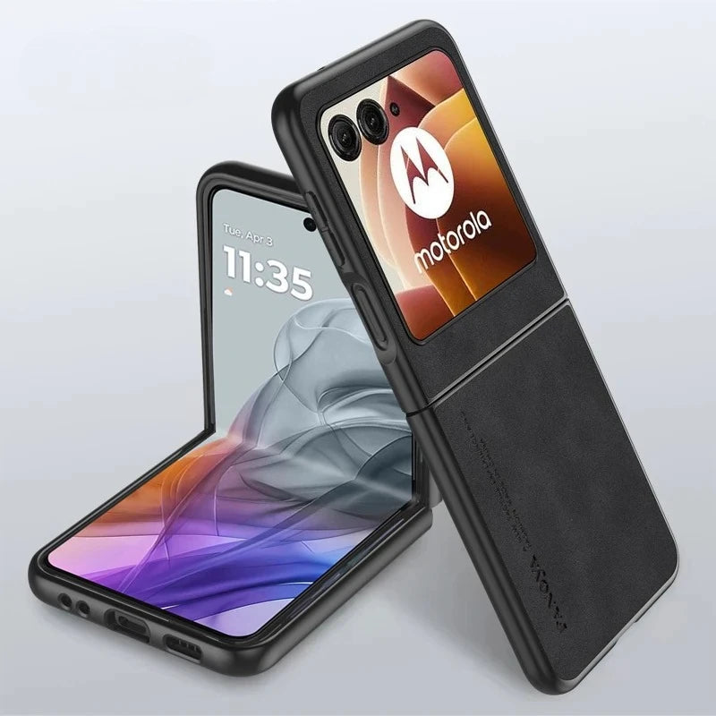 PU Leather Matte Case for Motorola Razr 70 60  50 & 40 Ultra