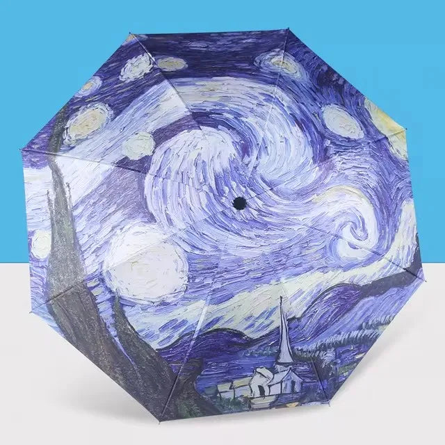 Buy Blue Sky Clouds Folding Umbrella UV Protection Parasol