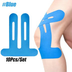 10PCS Kinesiology Knee Tape Waterproof Elastic Athletic Support Strip