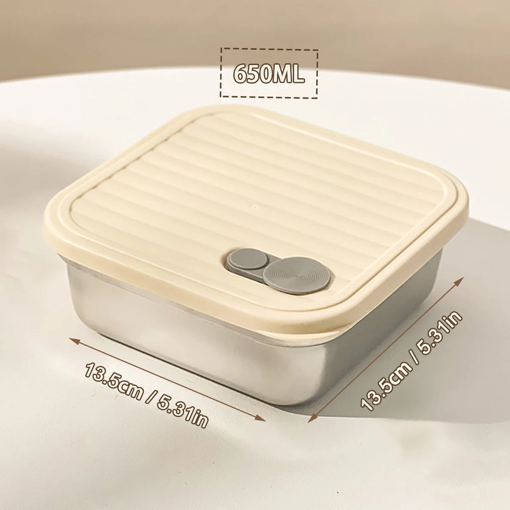 WORTHBUY 304 Stainless Steel Lunch Box Leakproof Stackable Food Container