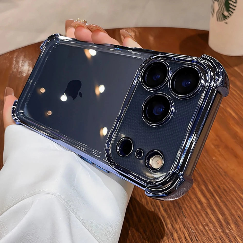 Shockproof iPhone Case | Electroplated Cover with Camera Protection
