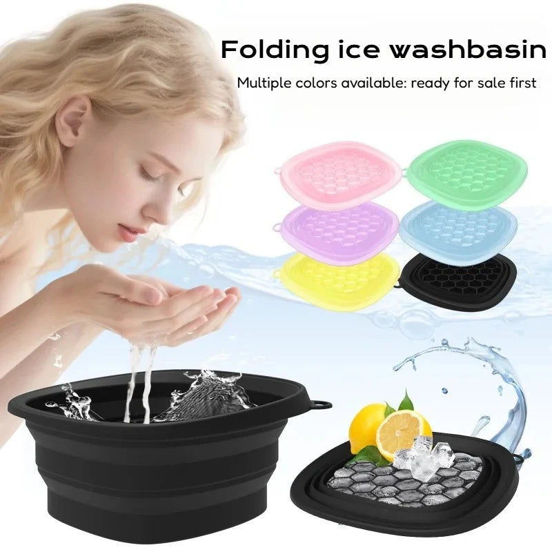 Collapsible Silicone Face Ice Bath Cold Therapy Cryo Skin Tool Main image