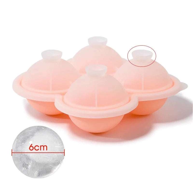 6.5cm Large Ice Ball Mold Silicone Ice Cube Maker for Whiskey & Cocktails