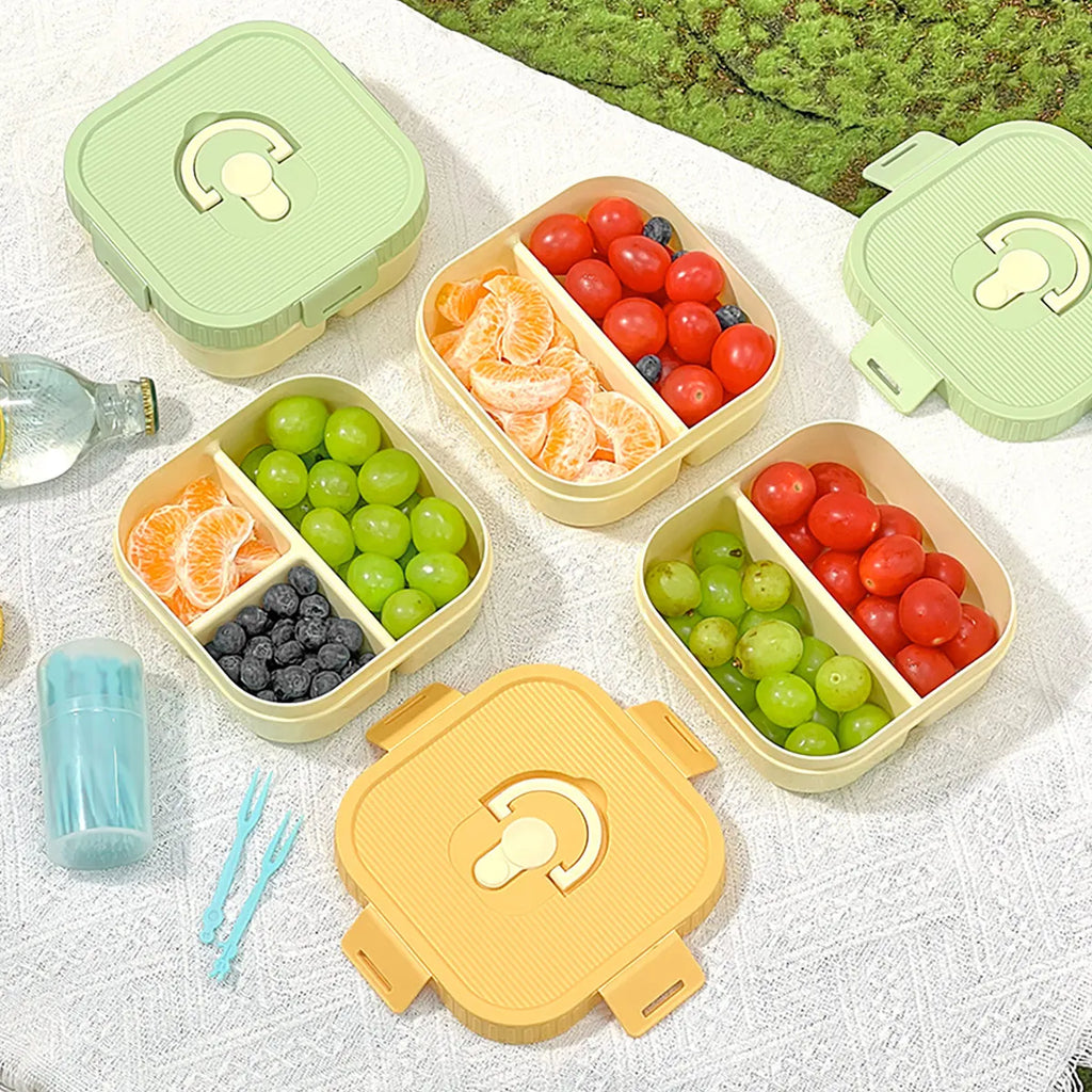 WORTHBUY Portable Lunch Box Leakproof Microwave Safe Bento Box