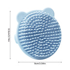 Baby Hair Brush Soft Scalp Massager Cute Bear Bath Brush