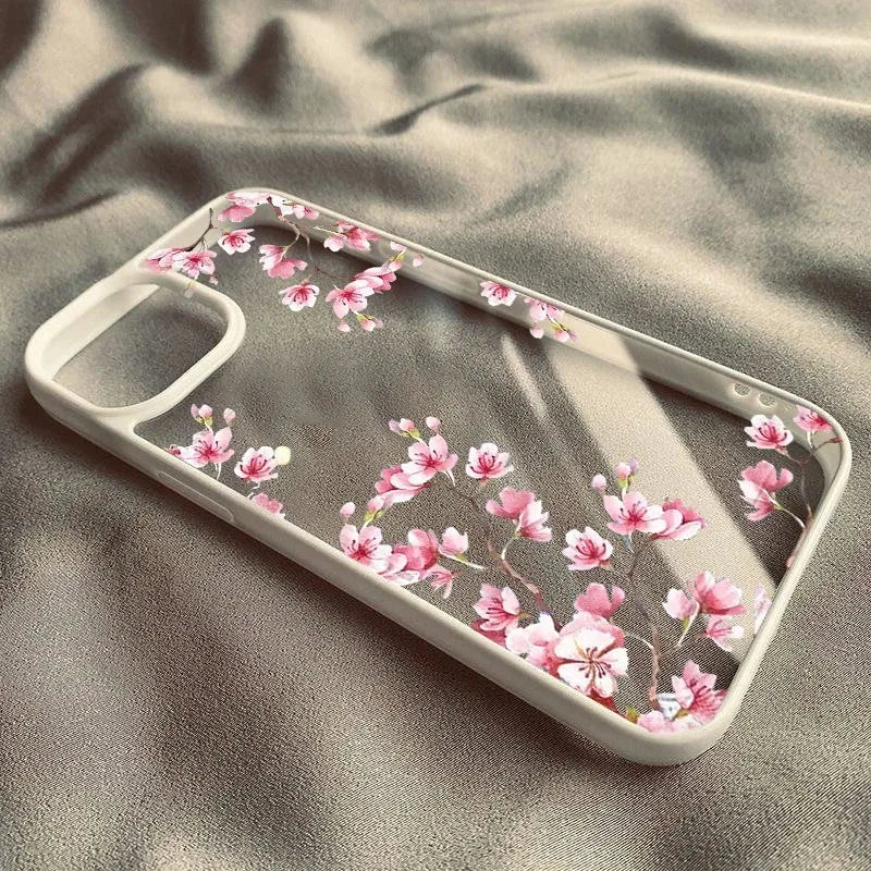 Pink Magnolia Flower Phone Case for iPhone 17 16 15 14 Pro Max Cover