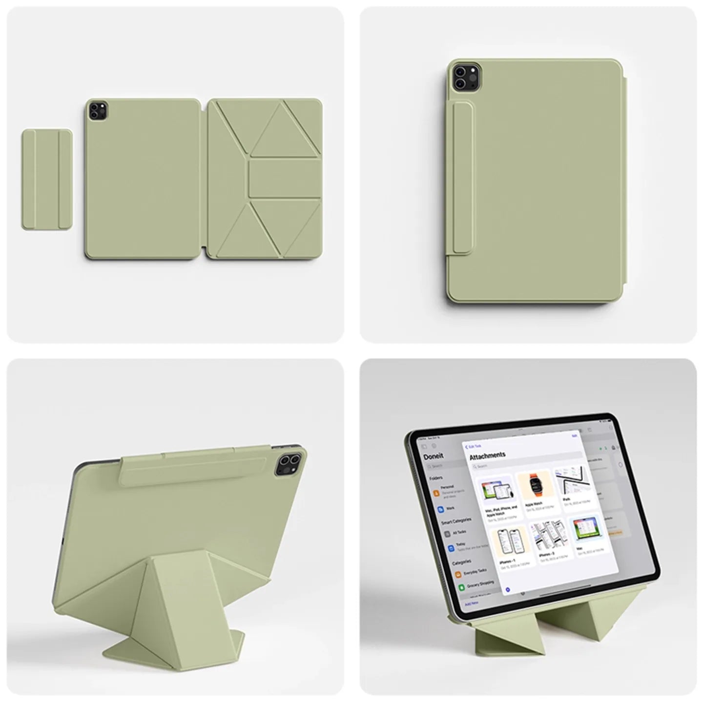 Magnetic Smart Folio Case for iPad Air Pro 13 Mini A17 Pro Cover
