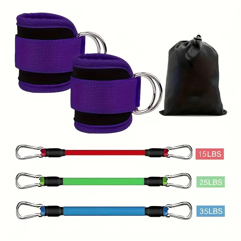 6pcs Leg Resistance Bands Set for Glute Hip and Fitness Training