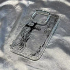 Gothic Cross Mark Clear Case for iPhone 11 12 13 14 15 16 17 Pro Max
