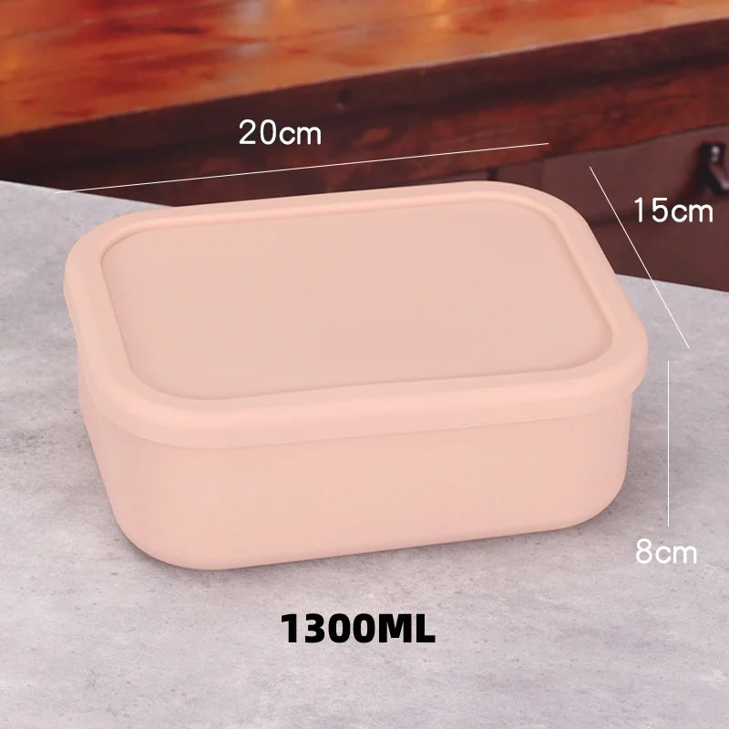 YONG HAO Silicone Bento Box BPA-Free Leakproof Microwave Lunch Container