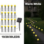 30 LED Solar Bubble Ball String Lights for Garden Patio Decor