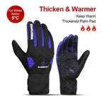 Winter Cycling Gloves Waterproof Touchscreen Fleece Thermal Bike