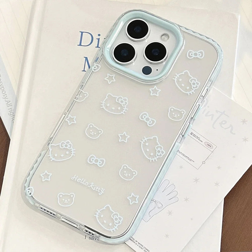 Cute Hello Kitty Transparent iPhone Case