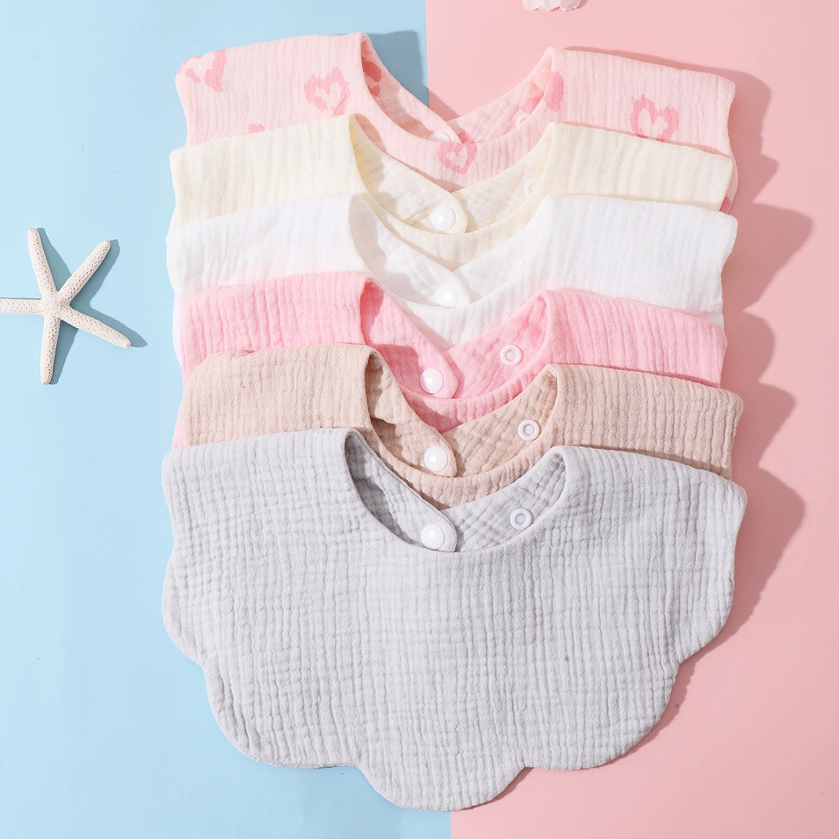 3PCS Baby Bibs Soft Drool Bandana Feeding Bib Set