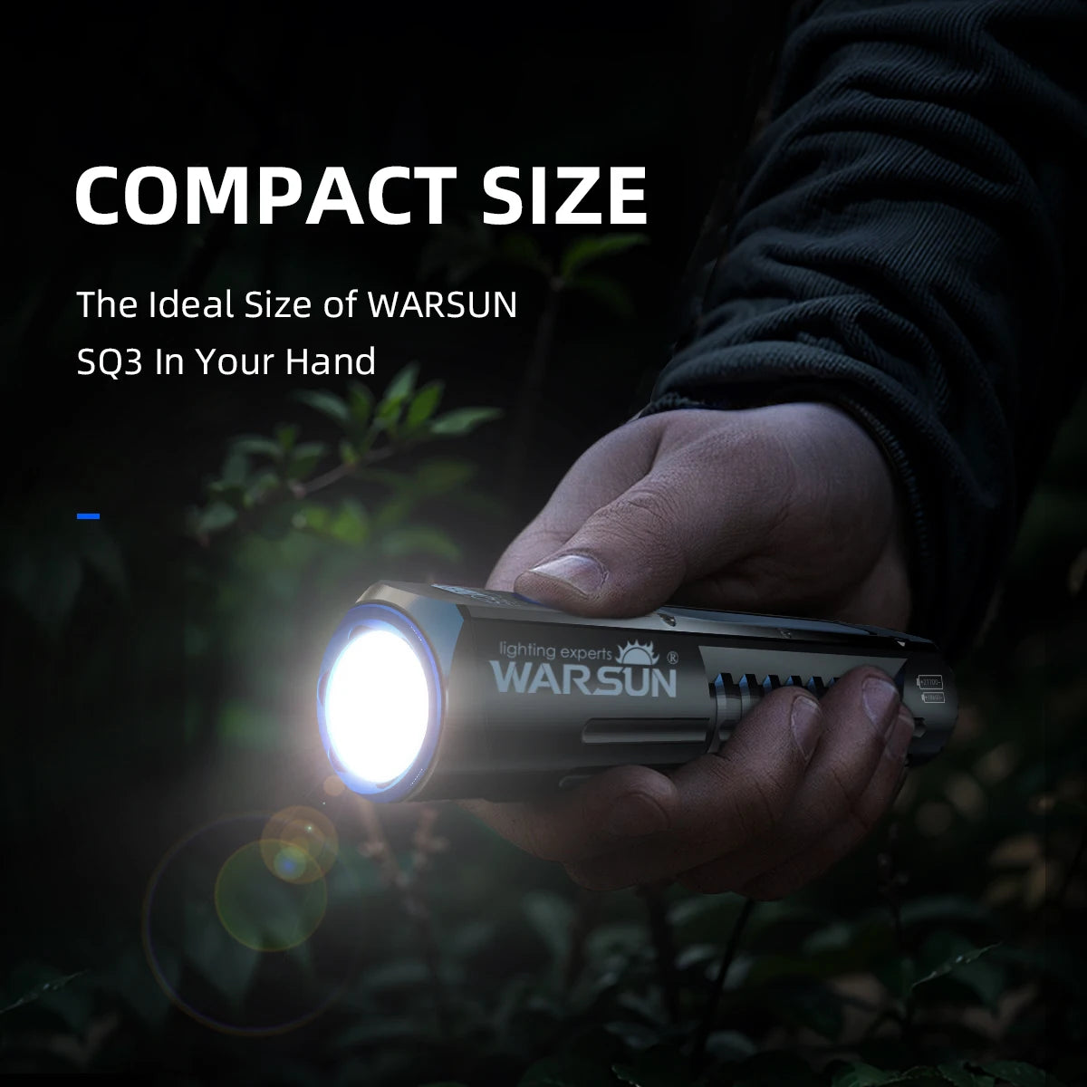 Warsun 2000LM Tactical Rechargeable COB LED Flashlight Main image