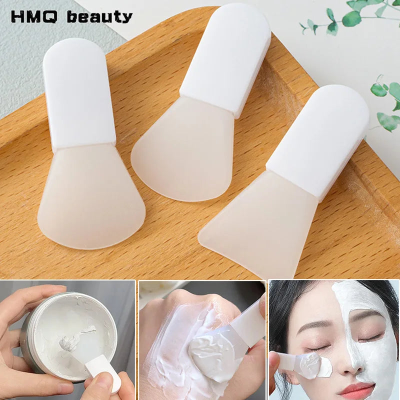 Professional Silicone Facial Mask Brush Set 3Pcs Mess Free Application