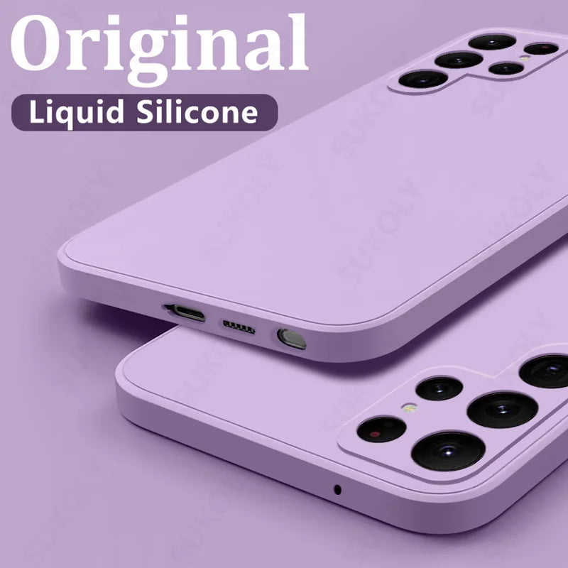 Shockproof Liquid Silicone Case for Samsung Galaxy S22 S23 S24 S25 S26