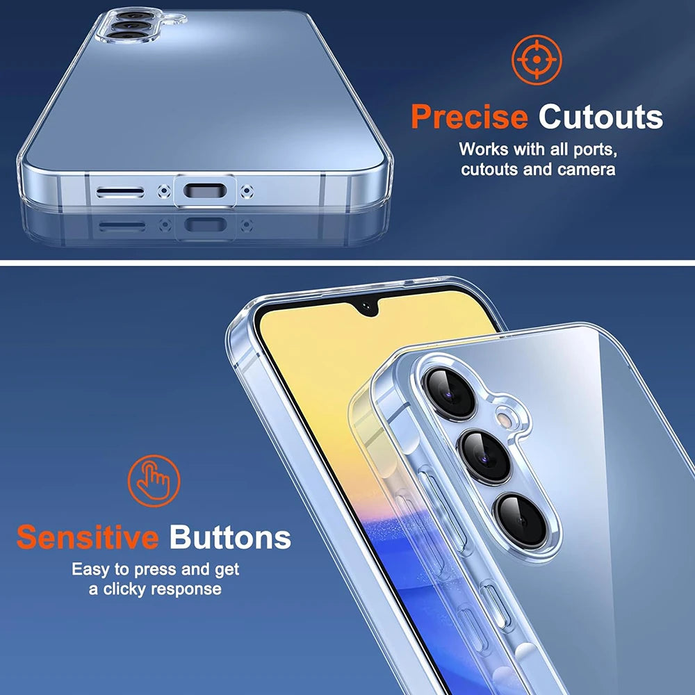 Ultra Thin Silicone Soft Case for Samsung Galaxy S21 S22 S23 S24 S25