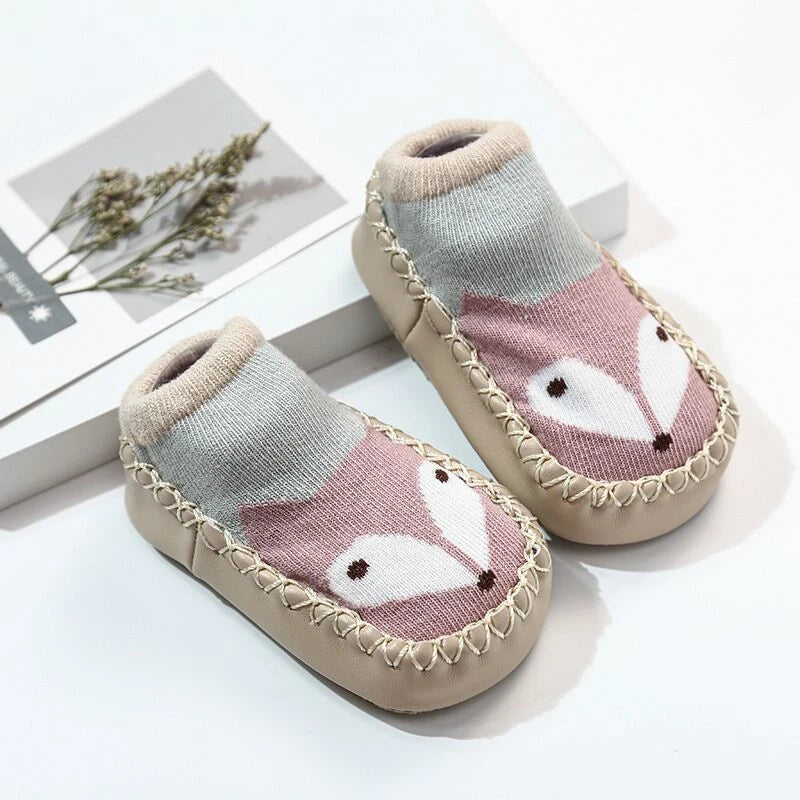 Baby Socks Slippers Rubber Sole Anti-Slip Indoor Shoes for Toddlers