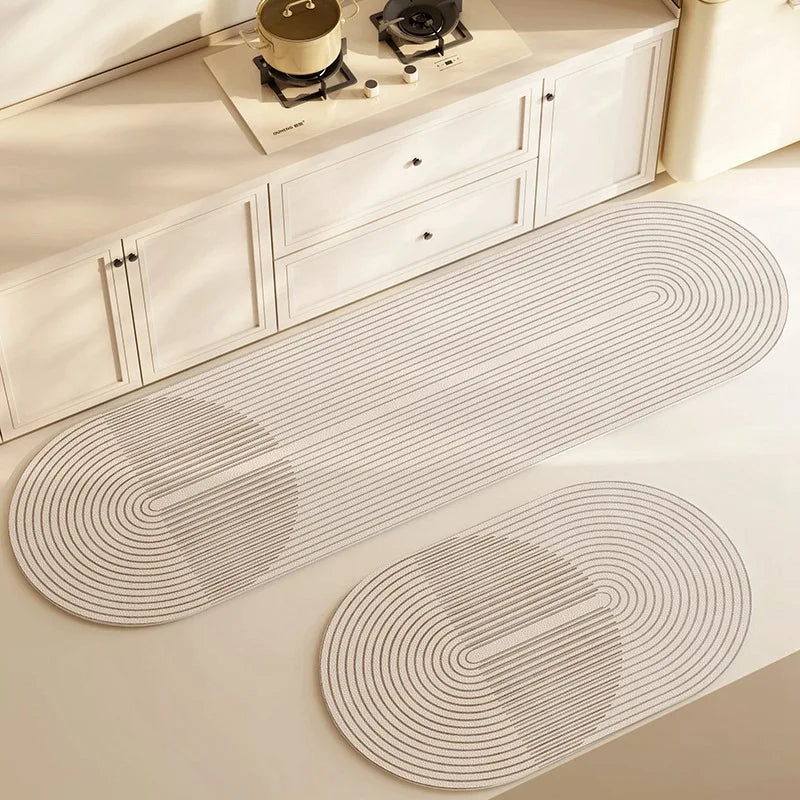 Anti-Slip Diatomite Kitchen Mat Super Absorbent Long Floor Rug