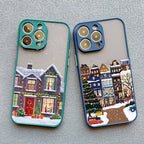 Rural Snow Scenery Phone Case for iPhone 16 15 14 13 12 11 Pro Max