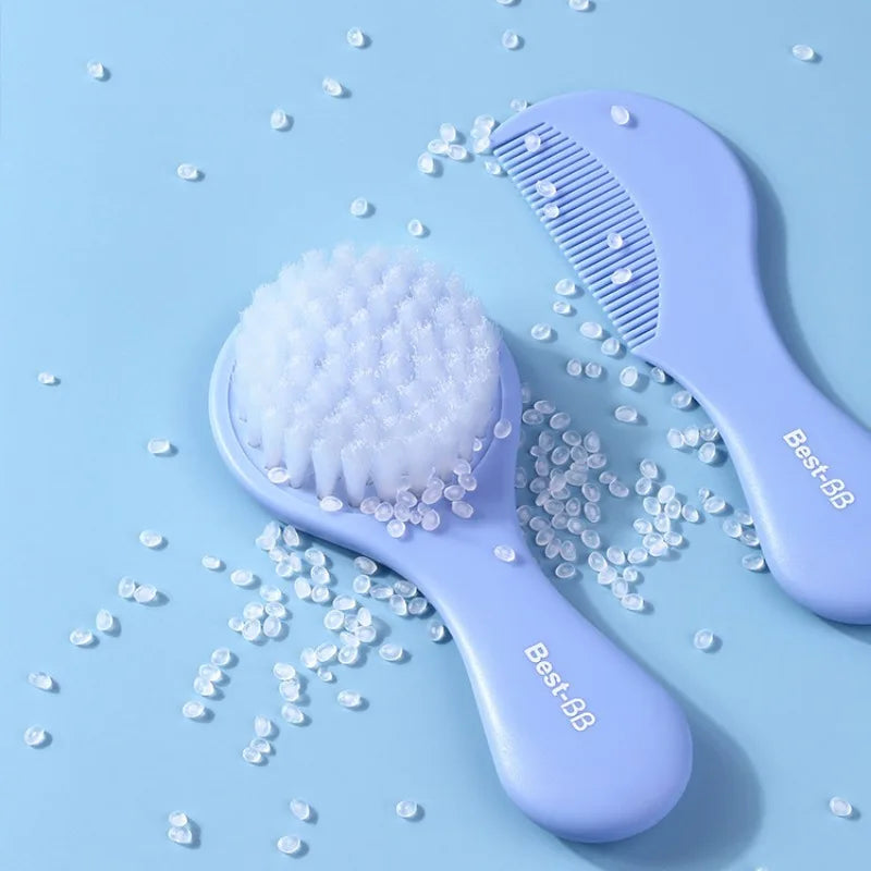 Baby Comb & Brush Set Soft Bristle Hair Brush for Newborns Secondary image