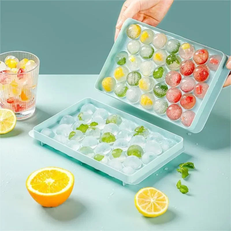 Round Ice Cube Mold UK Spherical Whiskey Ice Maker & Freezer Tray