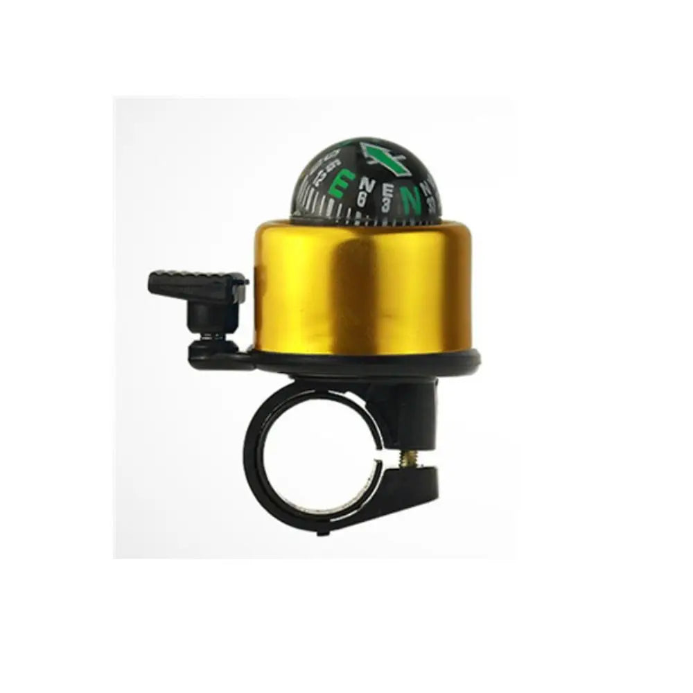 Mini Aluminum Bike Bell with Compass Ultra-Loud Bicycle Handlebar Bell