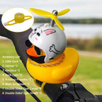 Yellow Duck Bicycle Bell Cute Cartoon Duck Bike Light Accessory