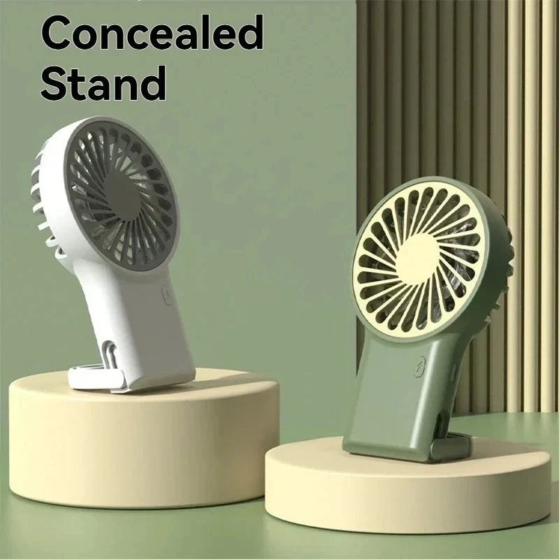 Cartoon Foldable Mini Fan USB Rechargeable Portable Fan