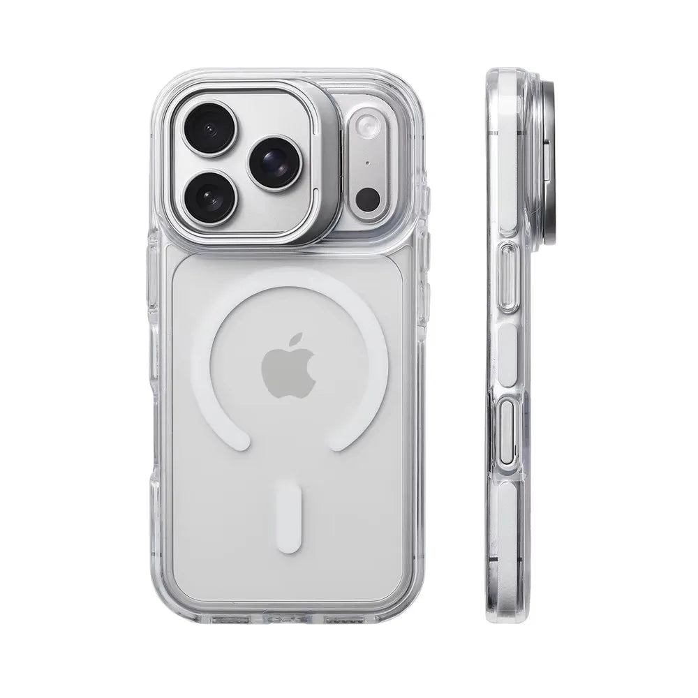MagSafe Clear Bumper Stand Case for iPhone 12 13 14 15 16 17 Pro Max