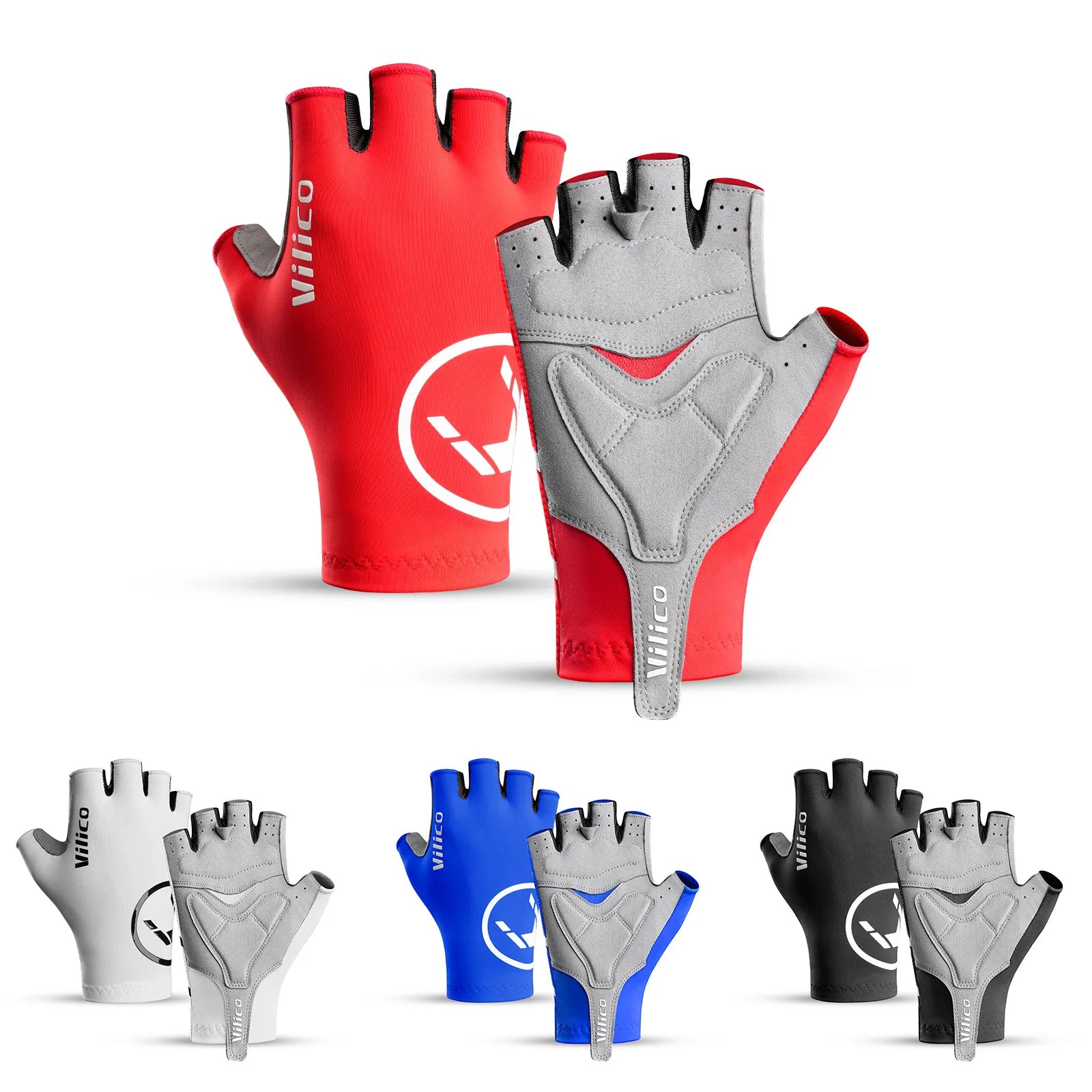 Half Finger Cycling Gloves Anti Slip MTB Road Bike Breathable Main image
