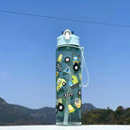 750ml Dinosaur Kids Water Bottle Leakproof Straw Cup