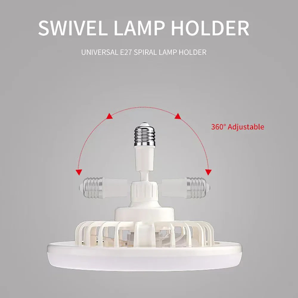 3 in 1 Ceiling Fan Light LED Lamp Remote Control Rotatable For LivingRoom Bedroom