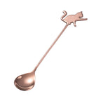 Cute Cat Coffee Spoon 304 Stainless Steel – Dessert & Ice Cream Spoon