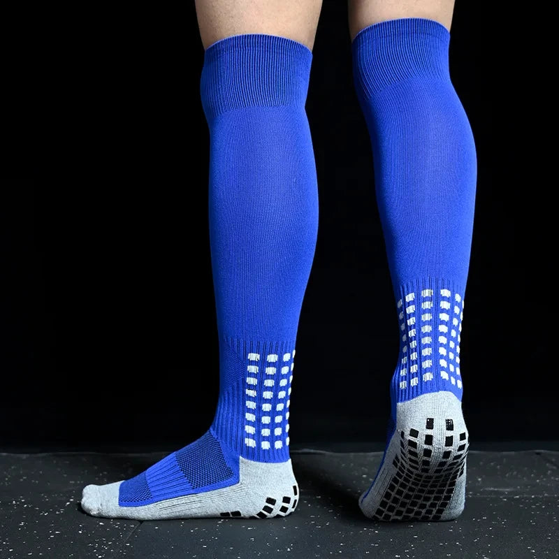 Football Grip Socks Anti Slip Silicone Calf Soccer Sports Socks