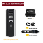 Type-C Rechargeable Bike Light with Digital Display