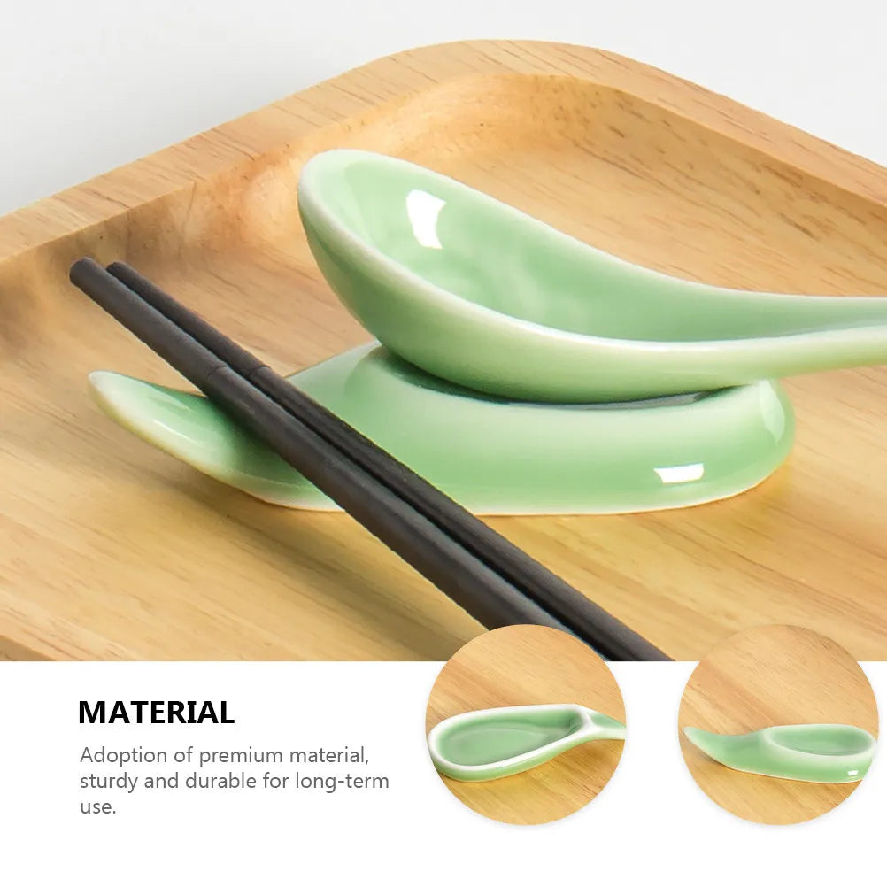 Ceramic Utensil Rest Premium Spoon Holder