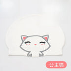 Cartoon Silicone Swimming Cap Waterproof Stretch Swim Hat