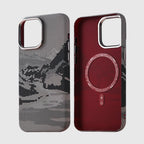 MagSafe Abstract Landscape Phone Case for iPhone 14 15 16 17 Pro Max